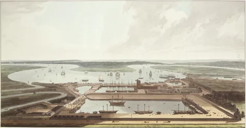 View of the East India Docks, 1803
